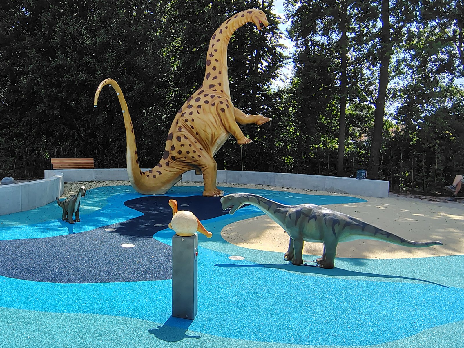 Dino-Spraypark Wasserspielbereich im Freizeitbad Münchehagen